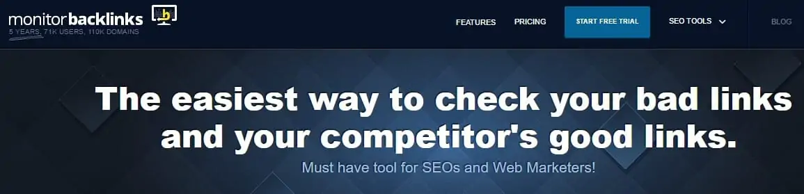 Monitor competitor Backlinks