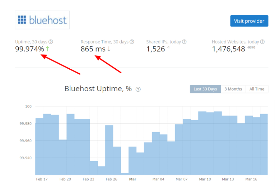 bluehost performance