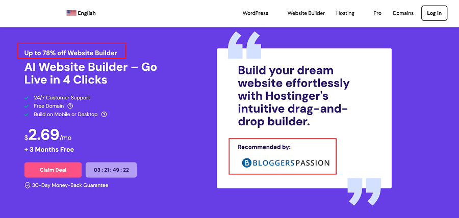 hostinger ai seo website builder hostinger website builder