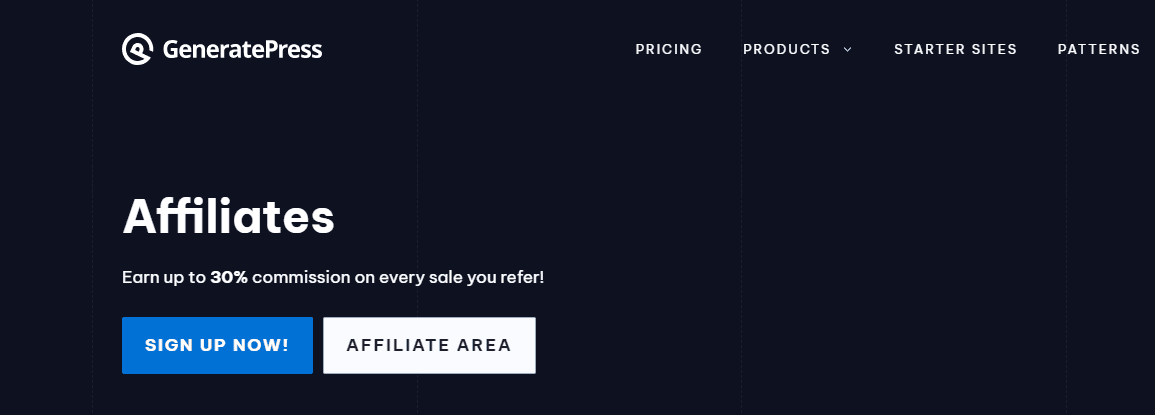 GeneratePress Affiliate Program GeneratePress Affiliate Program