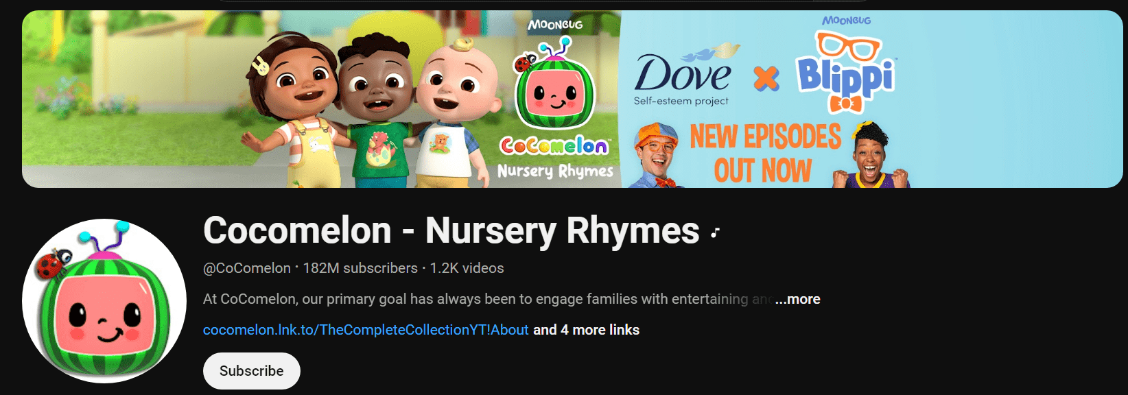 Cocomelon - Nursery Rhymes Cocomelon has the most YouTube subscribers in the world