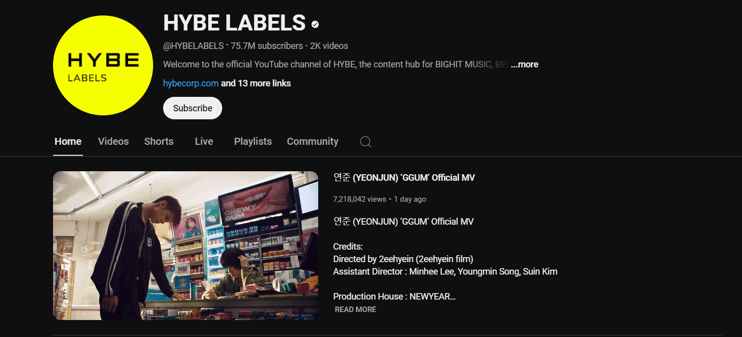 HYBE LABELS HYBE LABELS